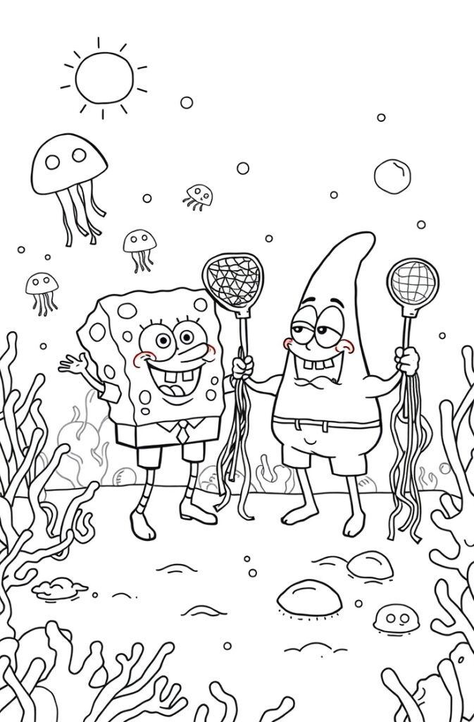 20 spongebob coloring pages​
