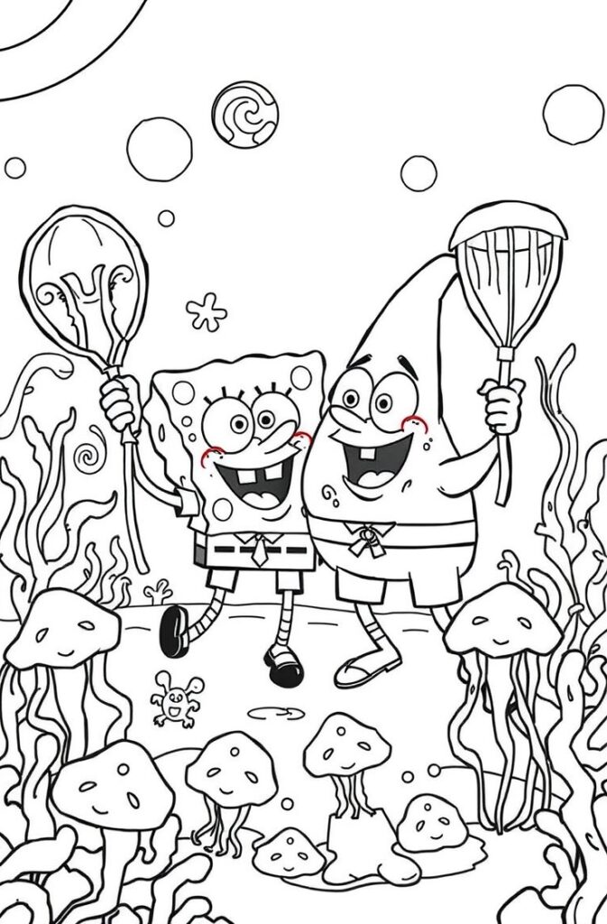 20 spongebob coloring pages​