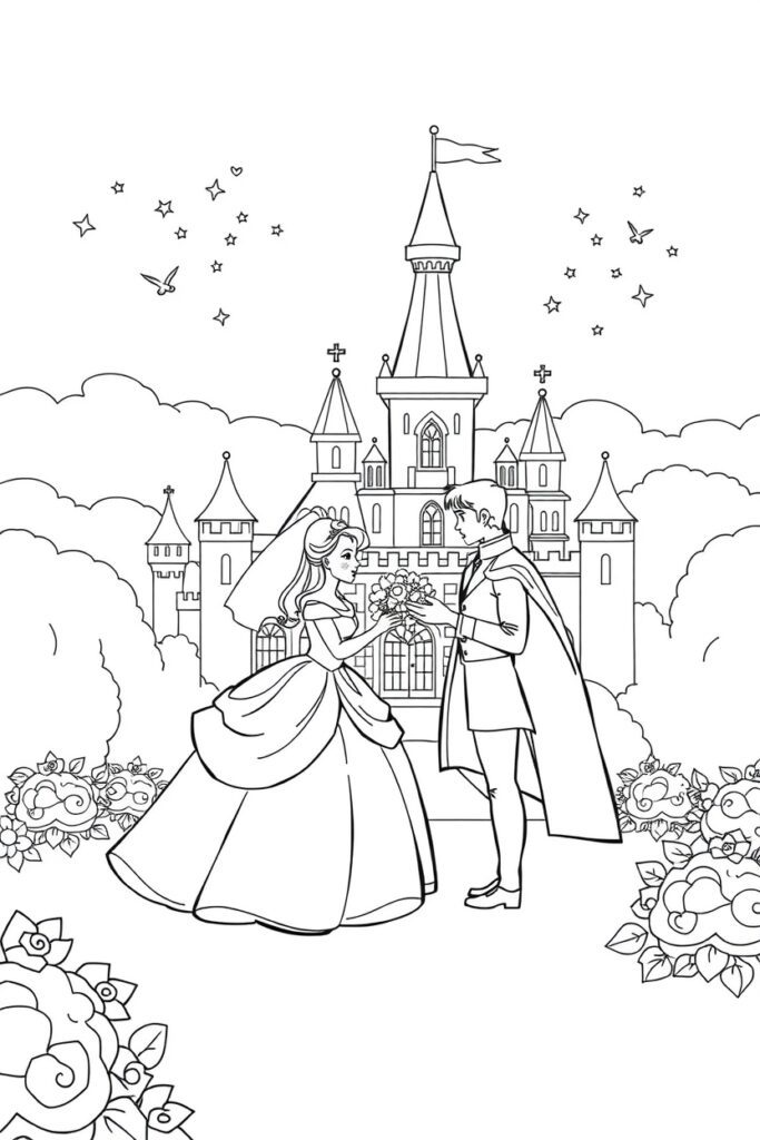 20 cinderella coloring pages