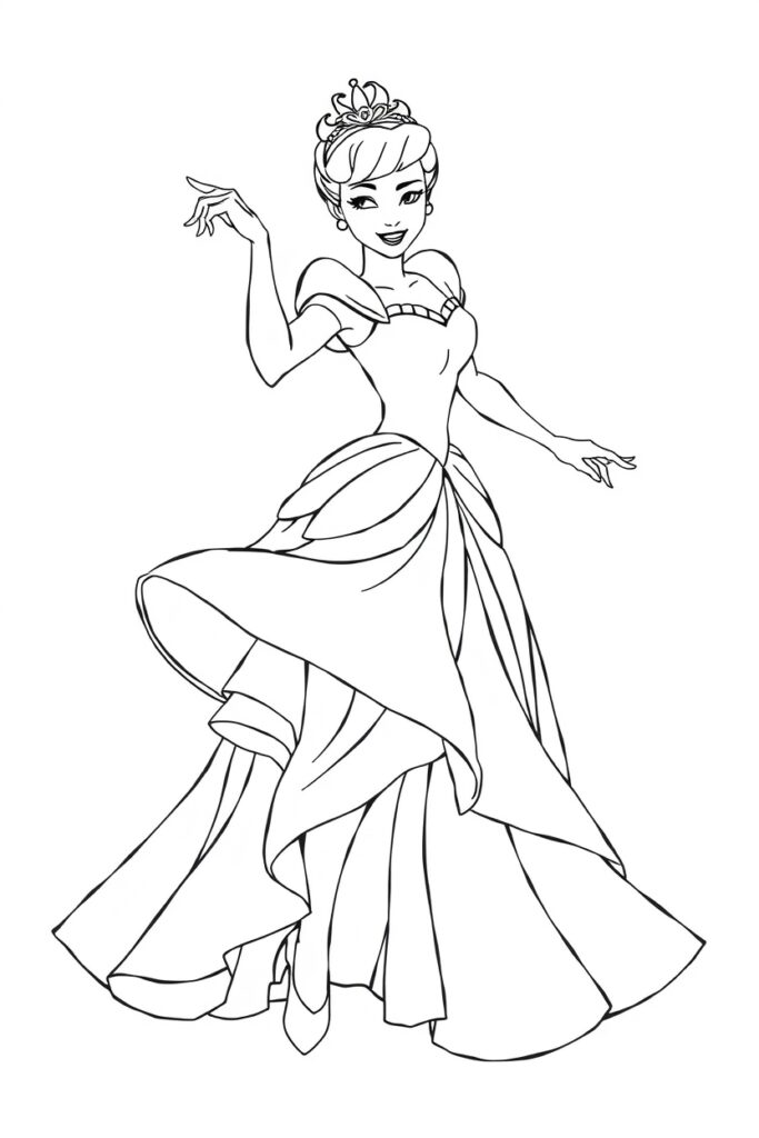 20 cinderella coloring pages