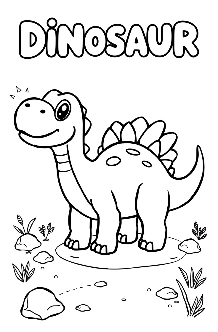 20 dinosaur coloring pages