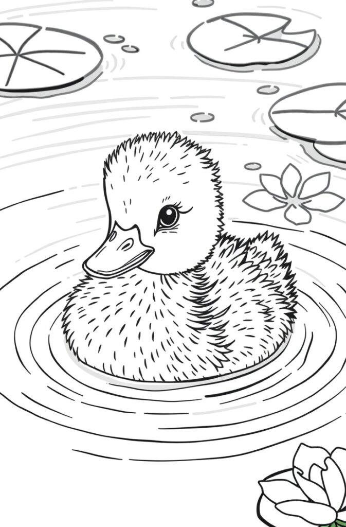 20 duck coloring pages