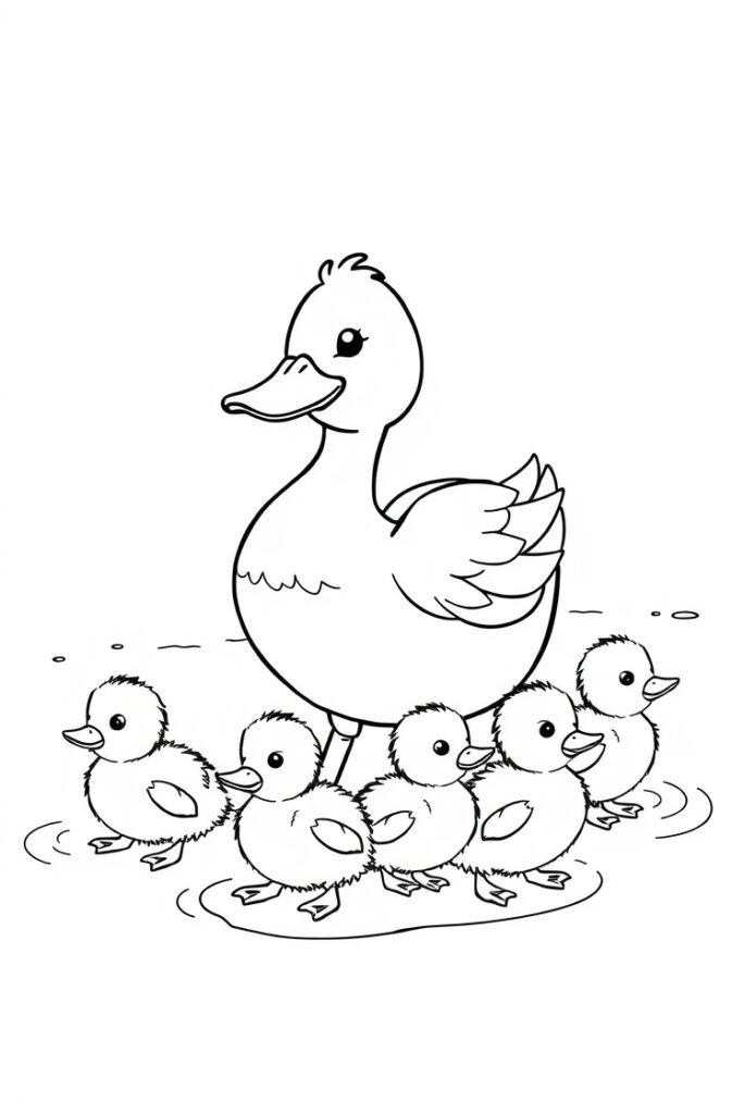 20 duck coloring pages
