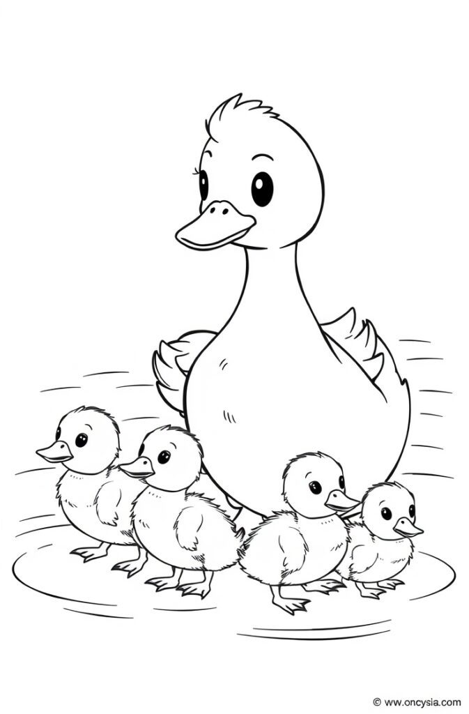 20 duck coloring pages
