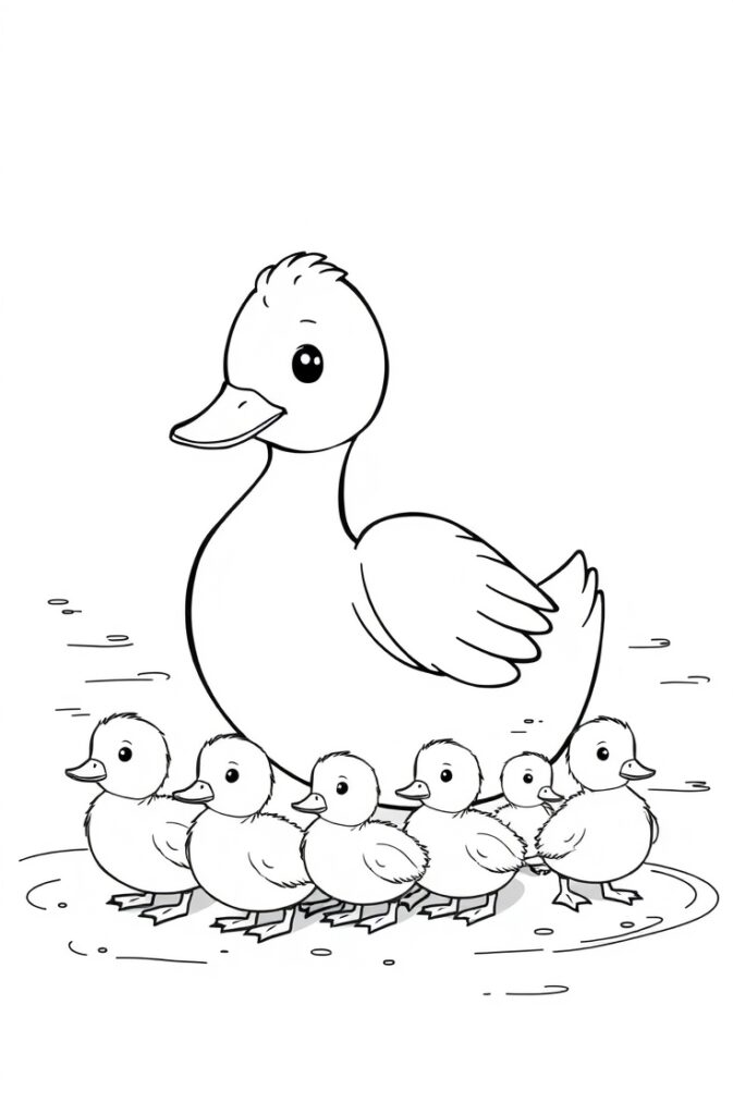 41 duck coloring pages
