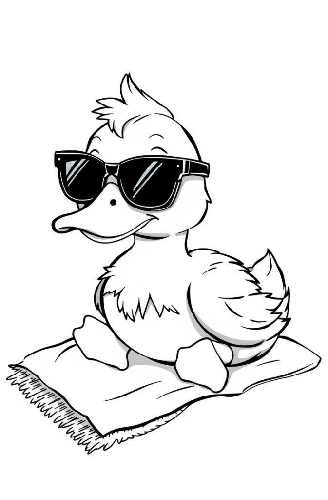 20 duck coloring pages