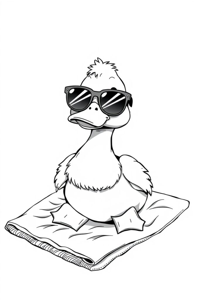 20 duck coloring pages