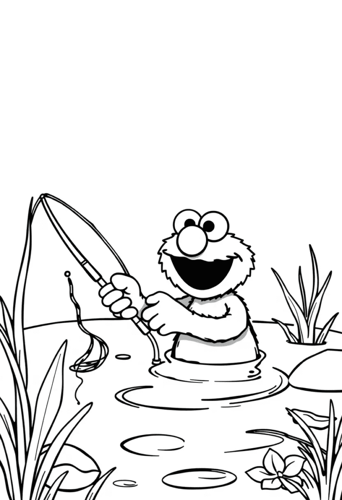 20 elmo coloring pages