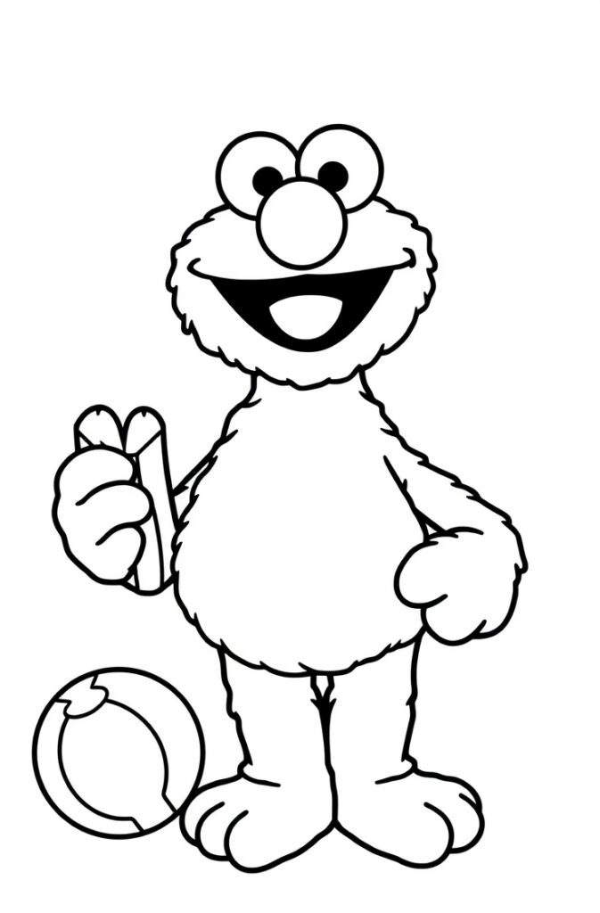 20 elmo coloring pages