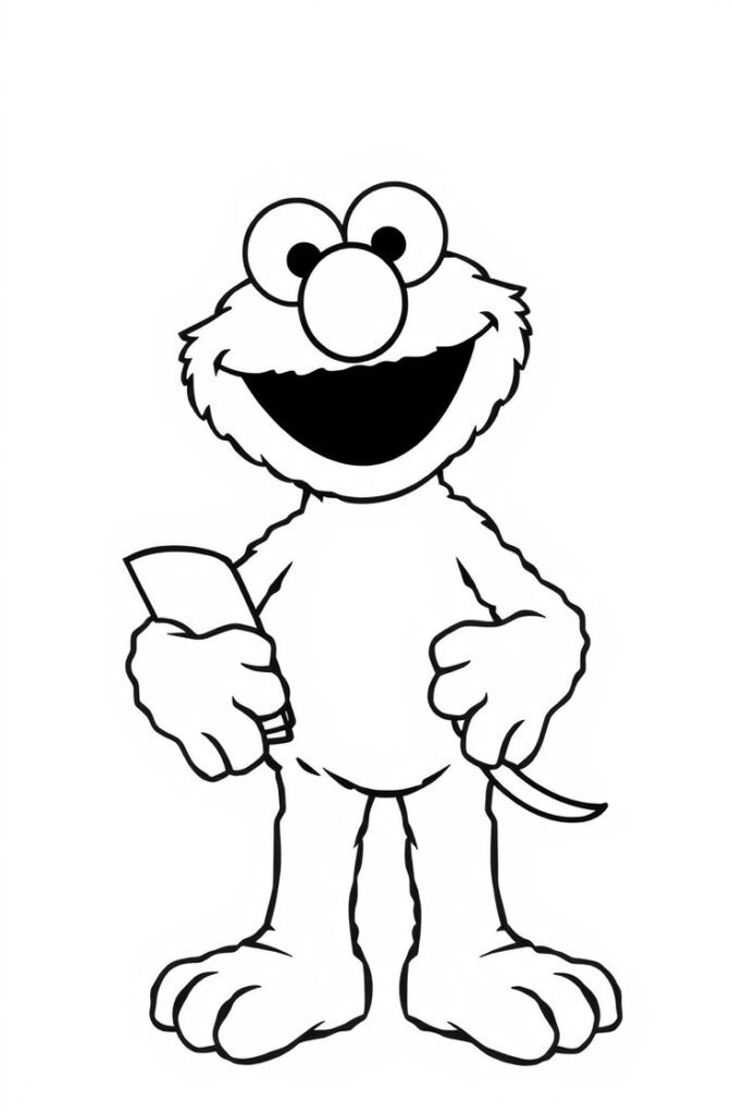 20 elmo coloring pages