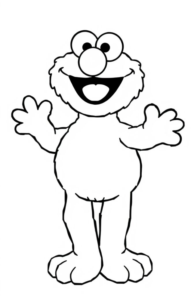 20 elmo coloring pages