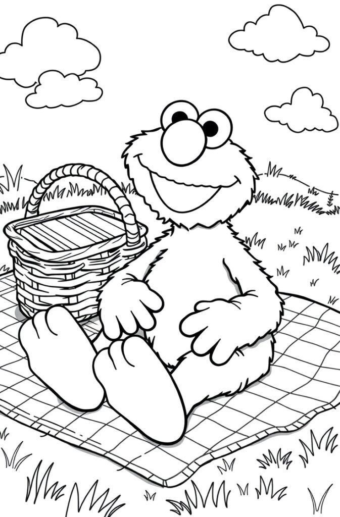 20 elmo coloring pages