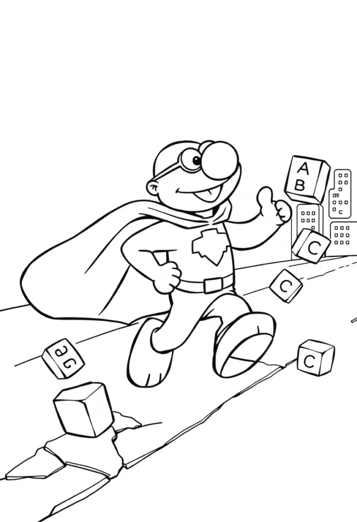 20 elmo coloring pages