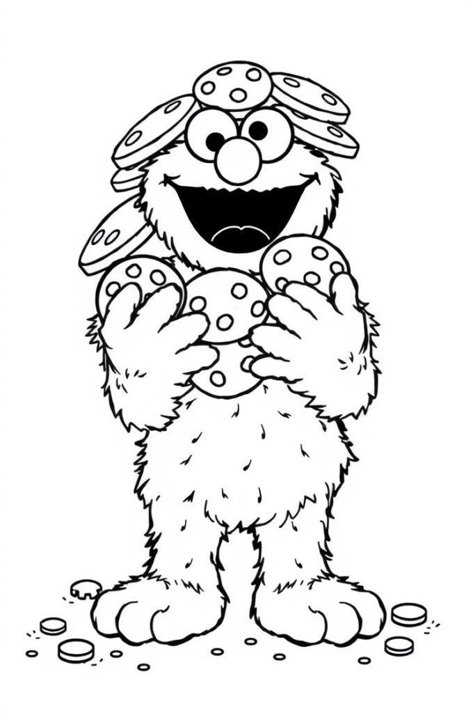 20 elmo coloring pages