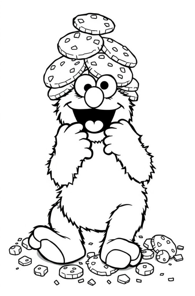 20 elmo coloring pages