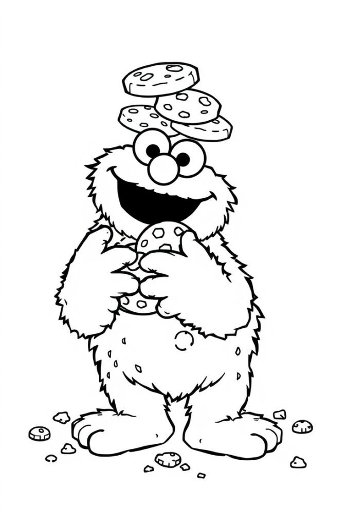 20 elmo coloring pages