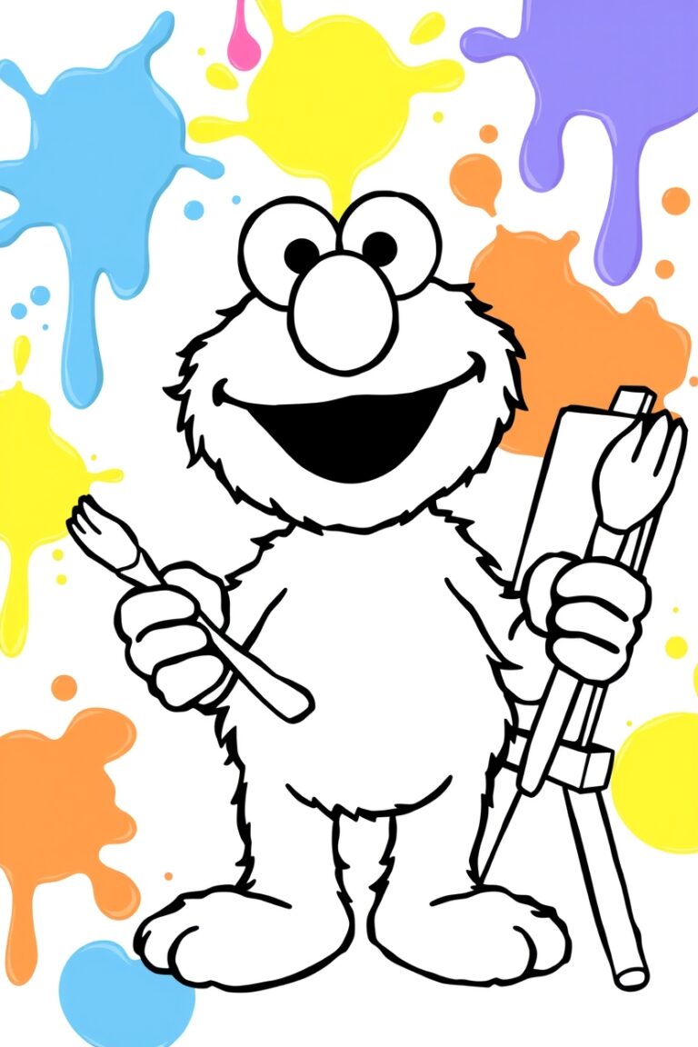 35 elmo coloring pages