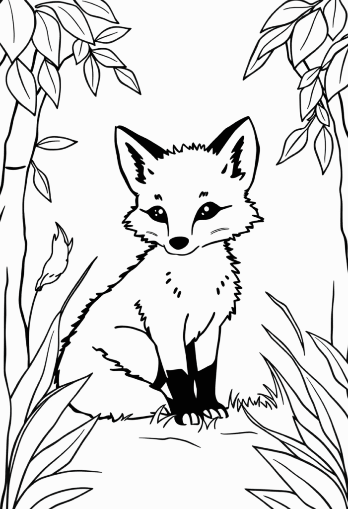 20 fox coloring pages​