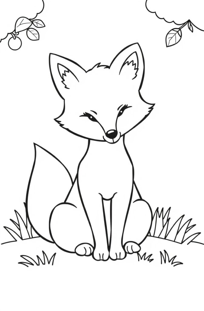 20 fox coloring pages​
