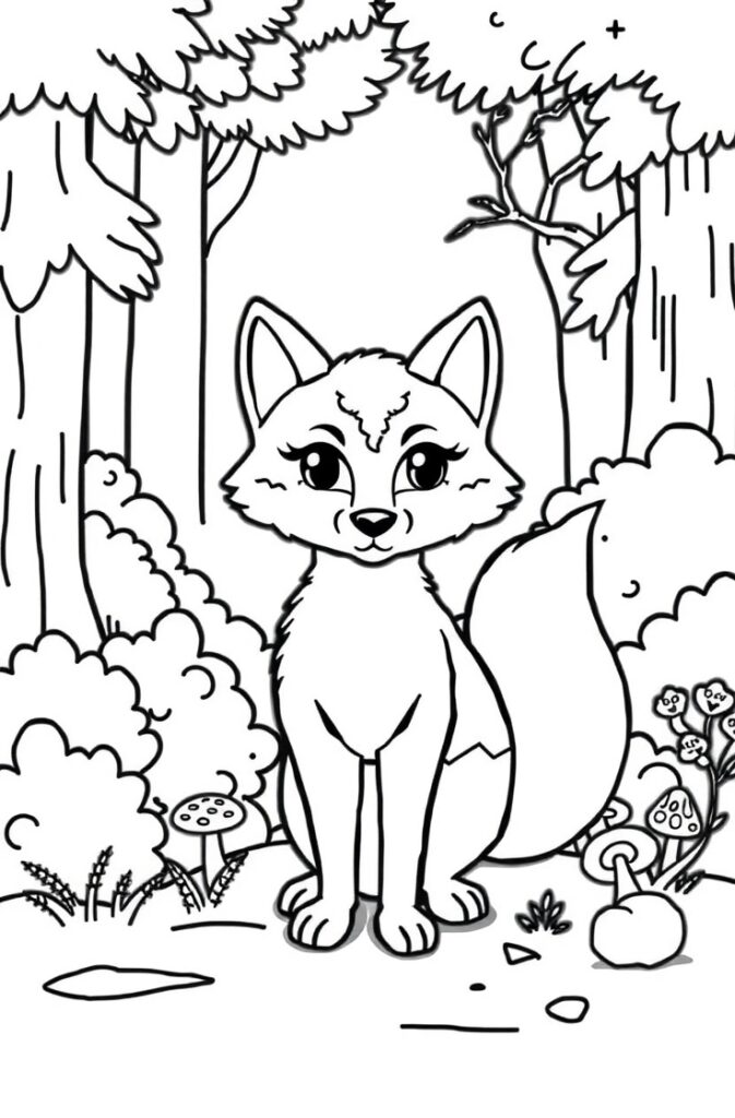 20 fox coloring pages​