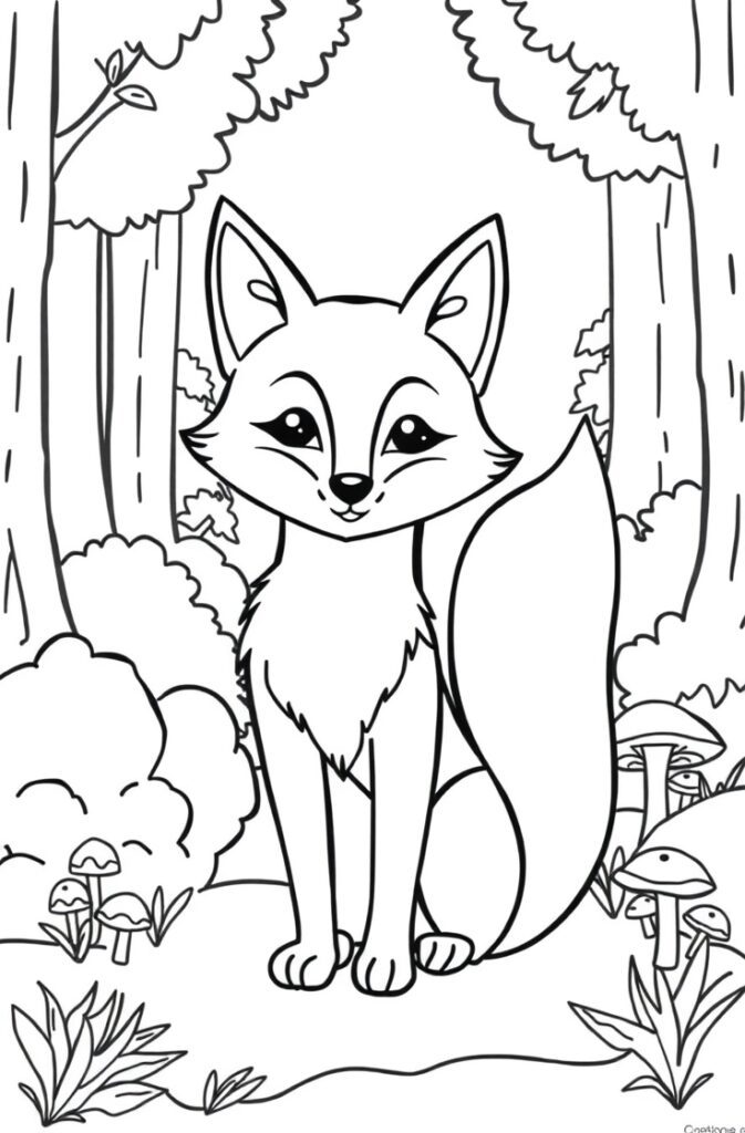 20 fox coloring pages​
