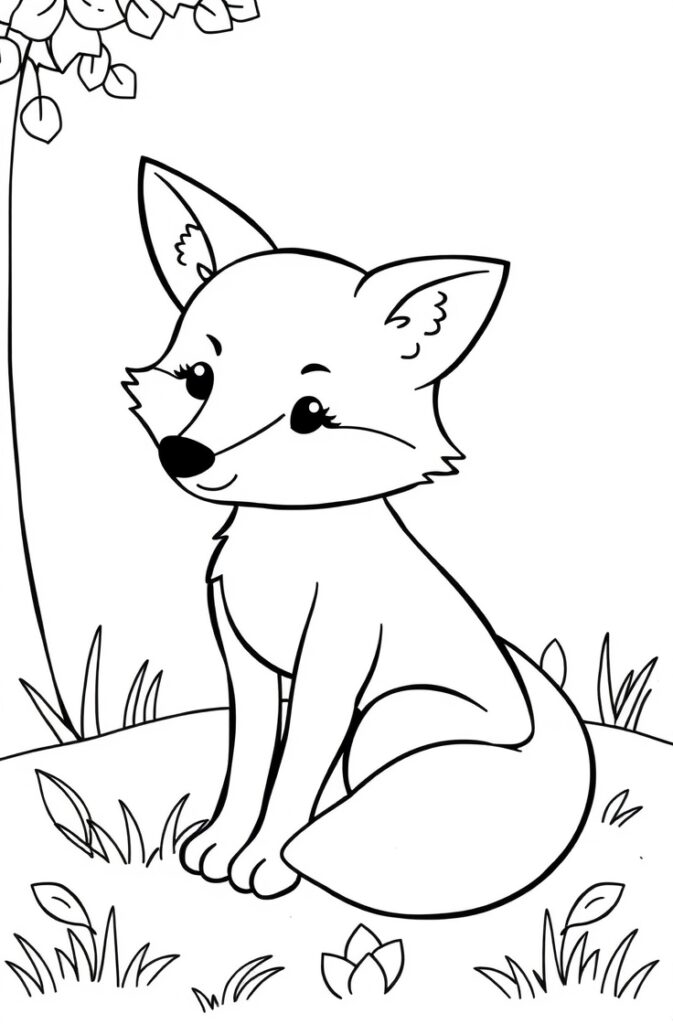 20 fox coloring pages​