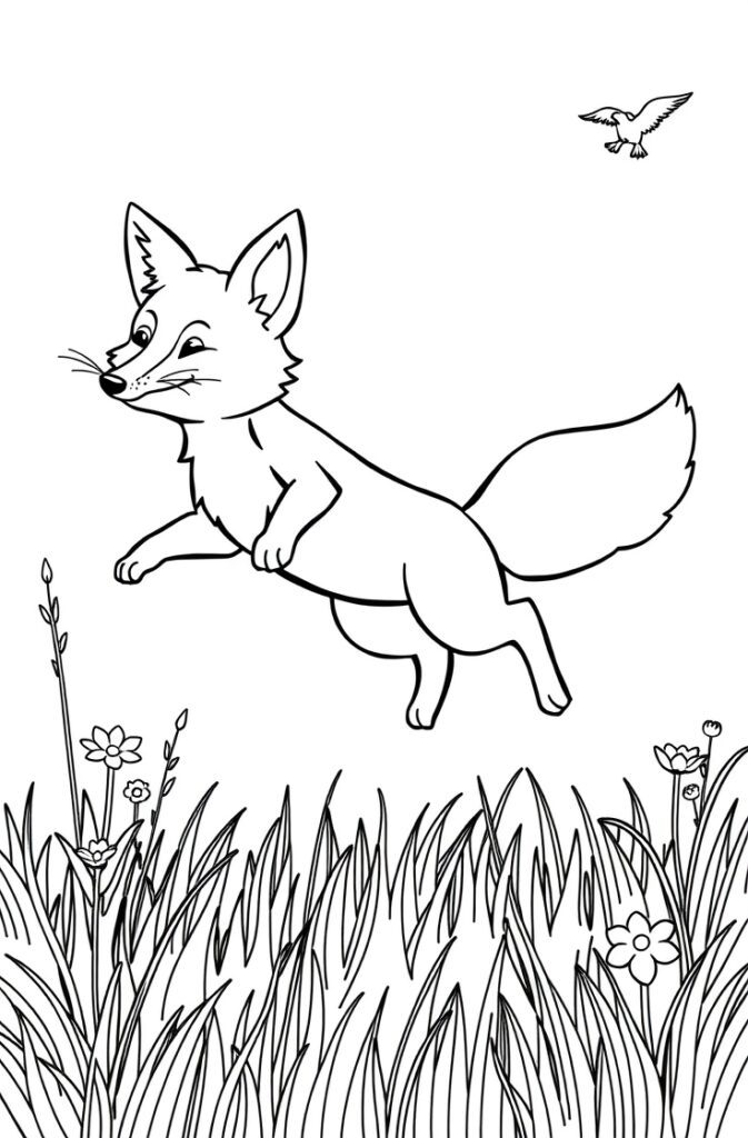 20 fox coloring pages​