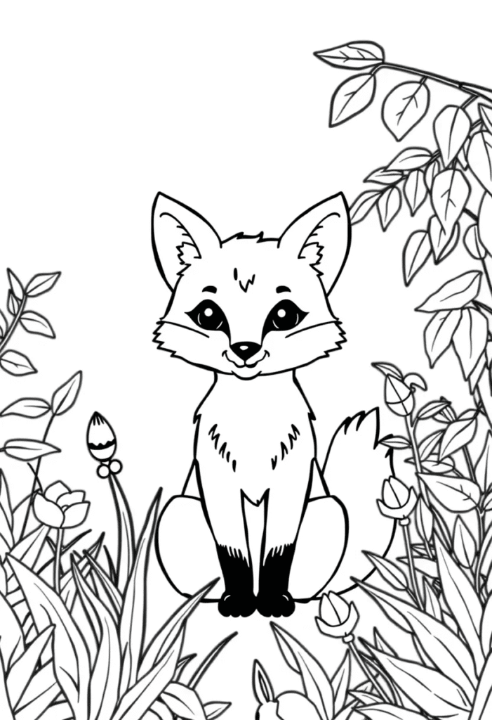 20 fox coloring pages​