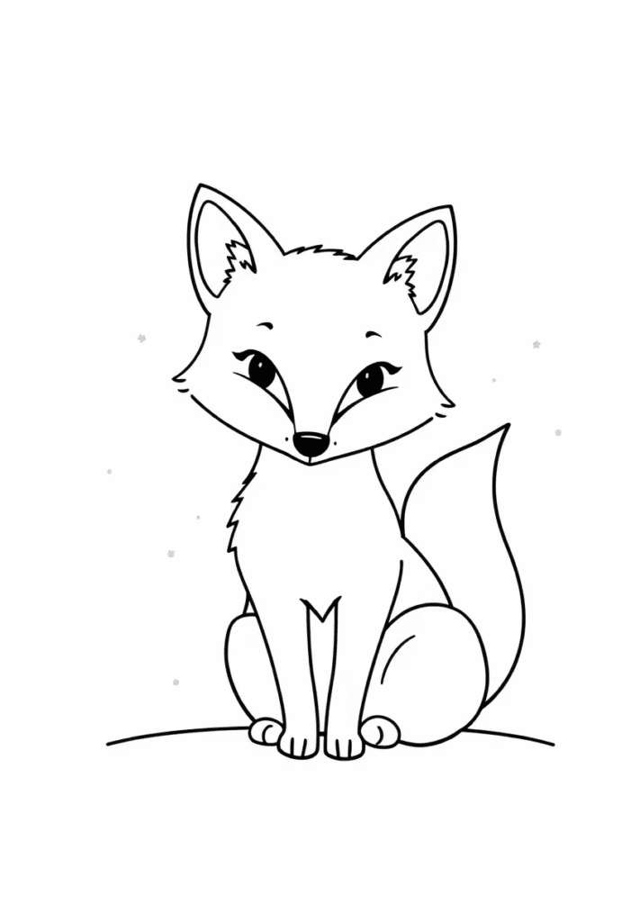 20 fox coloring pages​