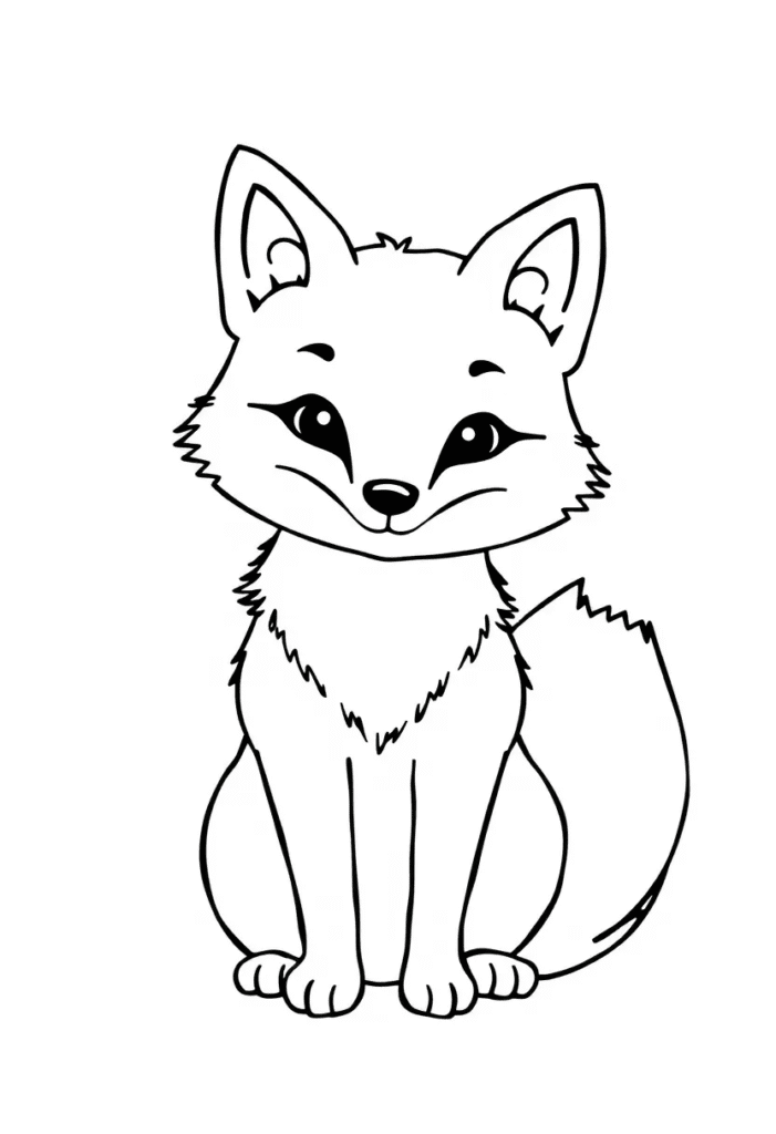 20 fox coloring pages​