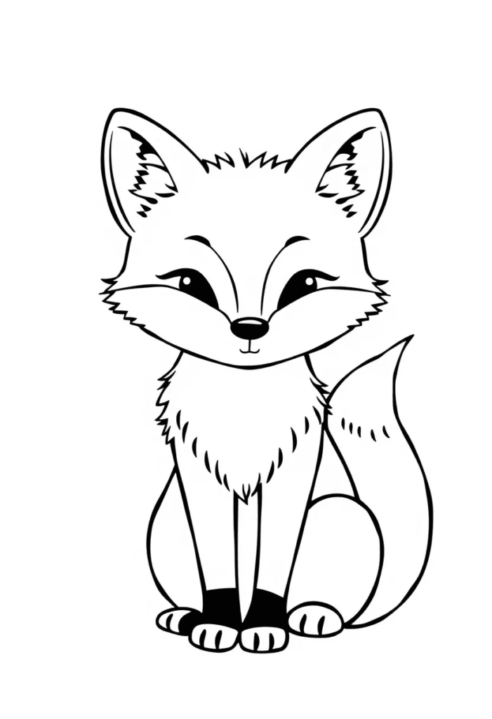 20 fox coloring pages​