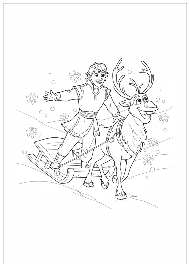 20 frozen coloring pages