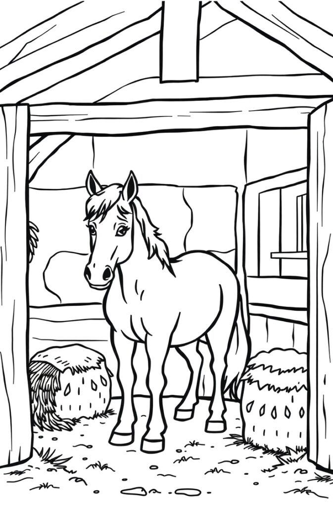 20 horse coloring pages​