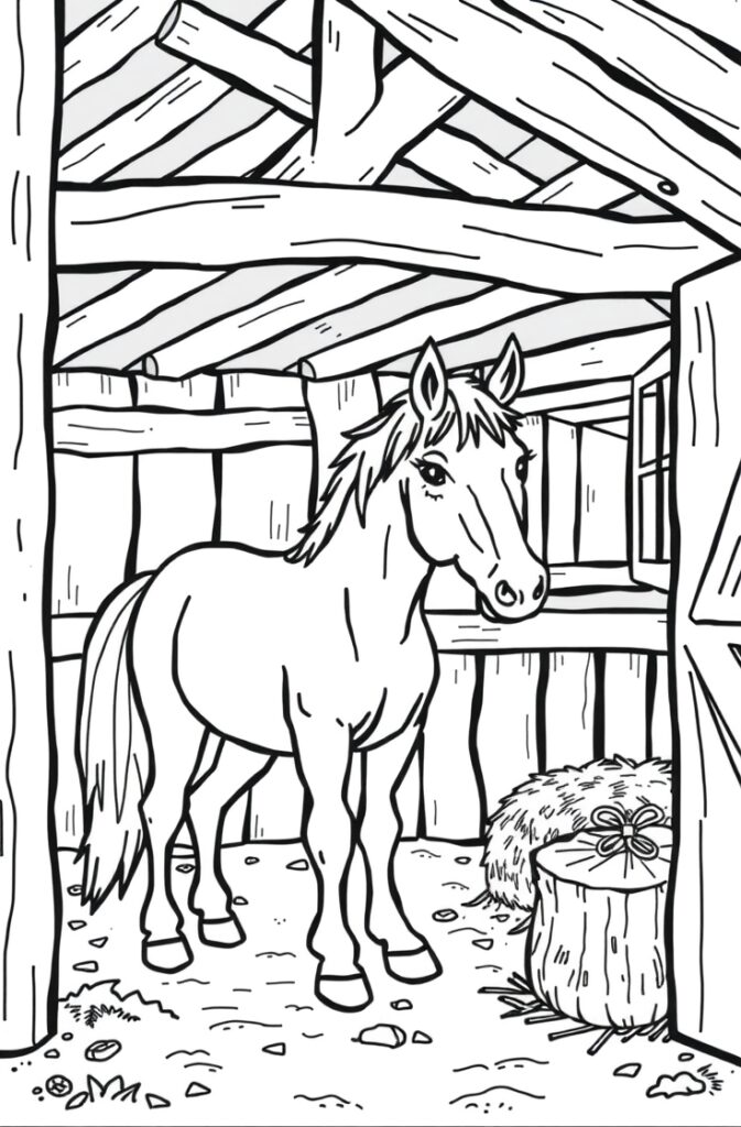 20 horse coloring pages​