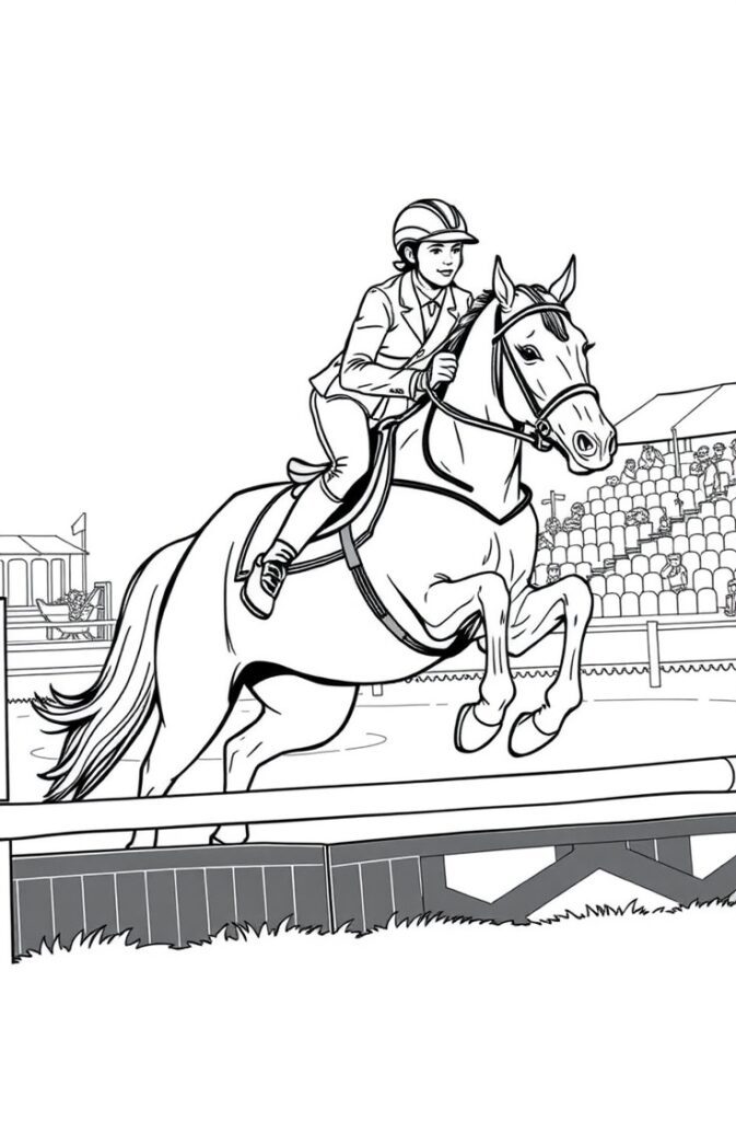 20 horse coloring pages​