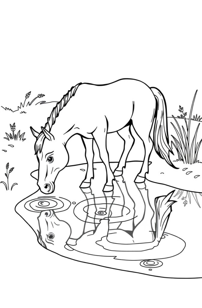 20 horse coloring pages​