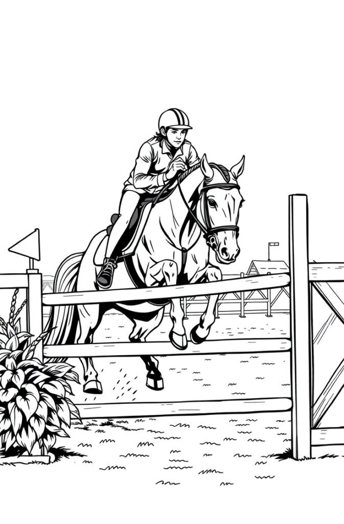 20 horse coloring pages​