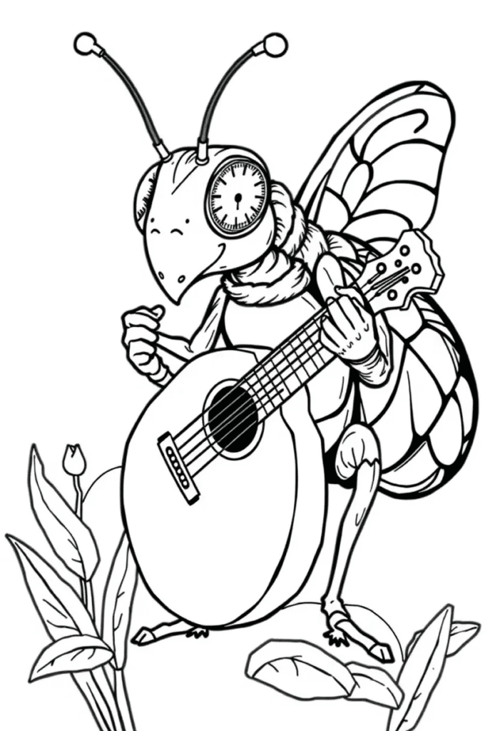 20 insect coloring pages