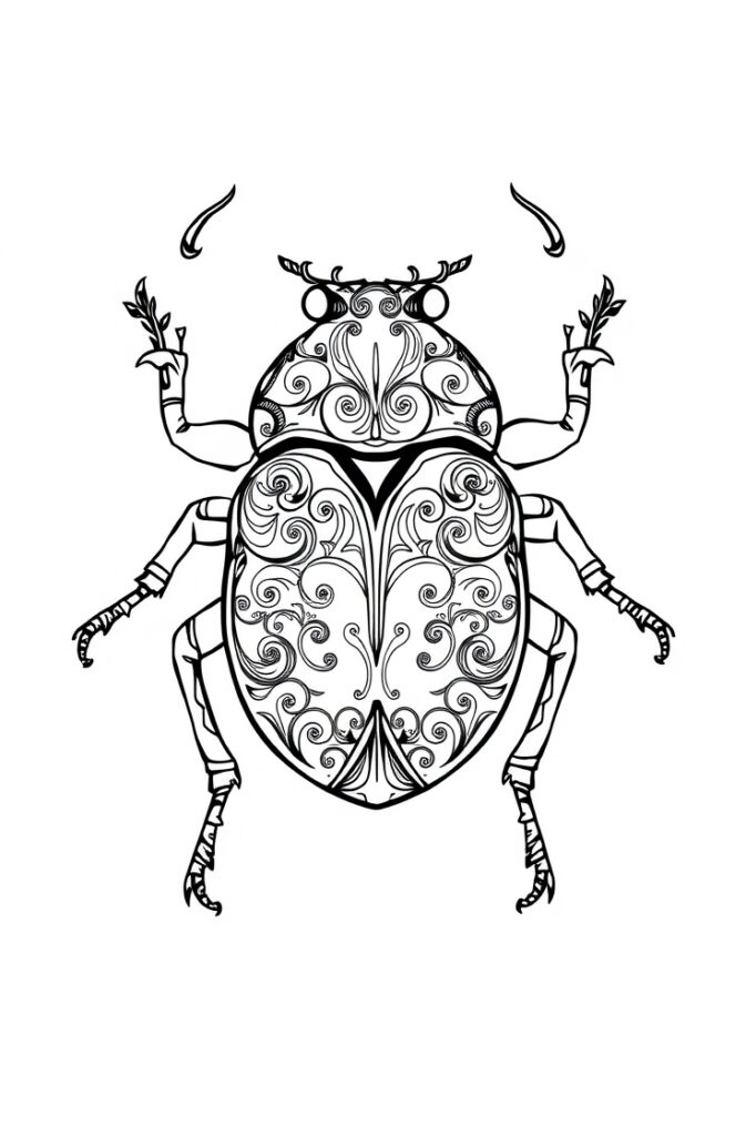 20 insect coloring pages