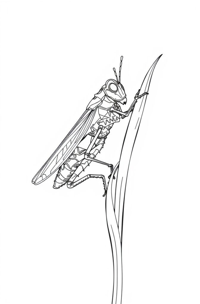 20 insect coloring pages