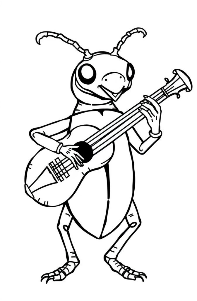 20 insect coloring pages
