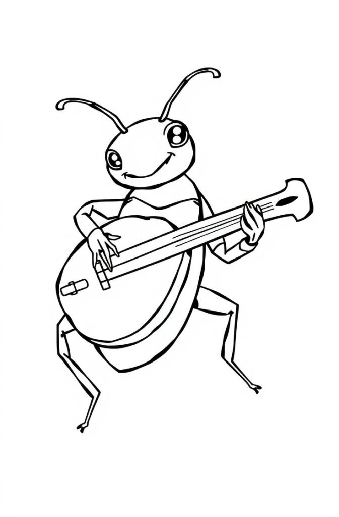 20 insect coloring pages