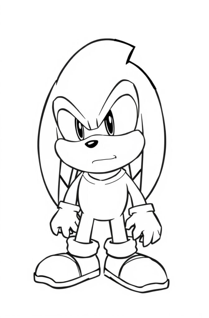 20 knuckles coloring pages