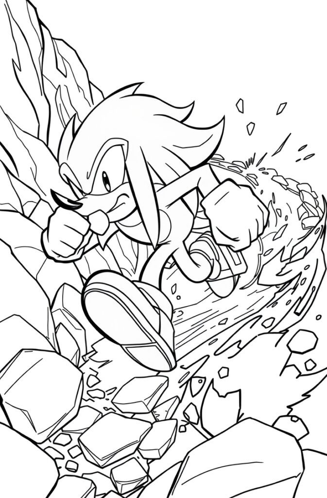 20 knuckles coloring pages