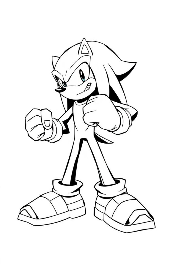 20 knuckles coloring pages