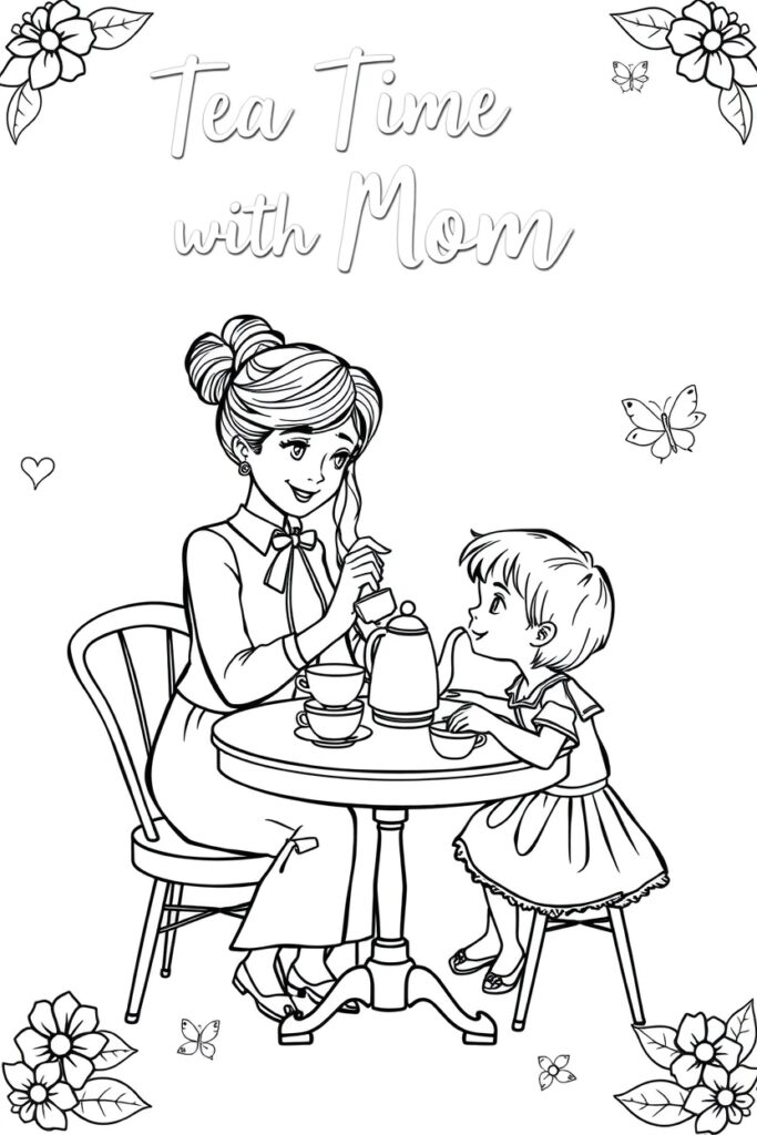 20 mother's day coloring pages