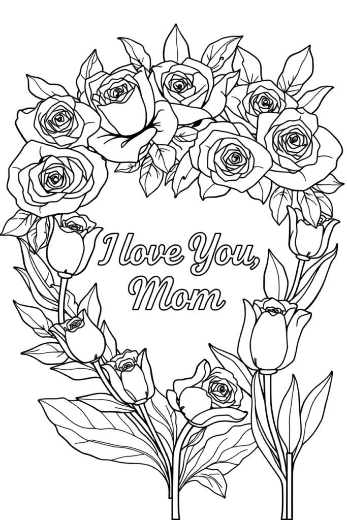20 mother's day coloring pages