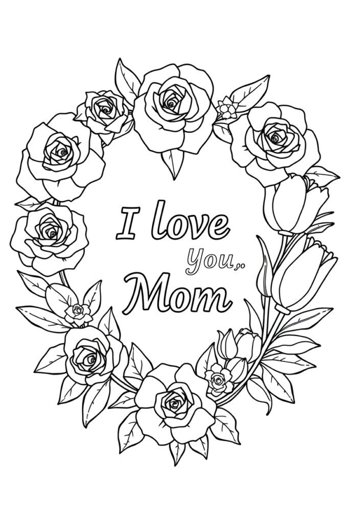 20 mother's day coloring pages