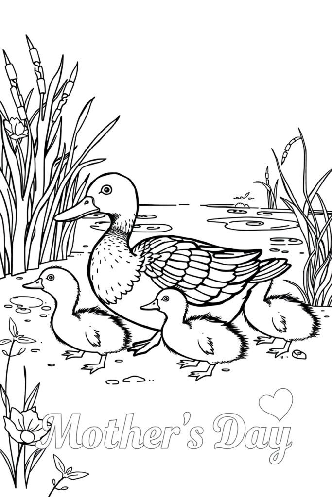 20 mother's day coloring pages