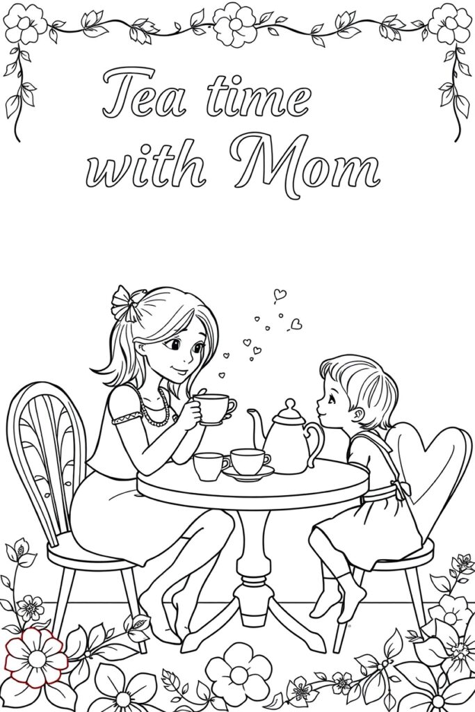 20 mother's day coloring pages